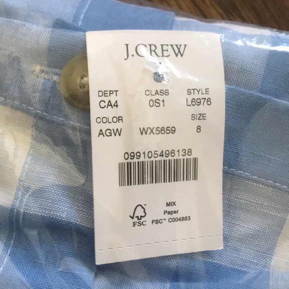 💎 NWT Host Pick Button Front Plaid Blue Dress 💎 - Picture 6 of 6